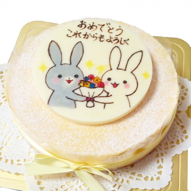 キャラクターケーキ　チーズケーキ【ポム店頭・Cake Box 受取】